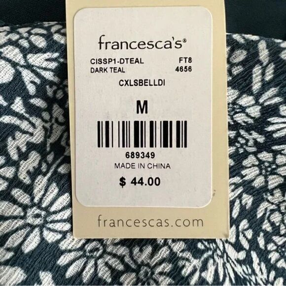 š Francescaās Blue Rain Dark Teal RomperāsizeāM - Picture 5 of 8